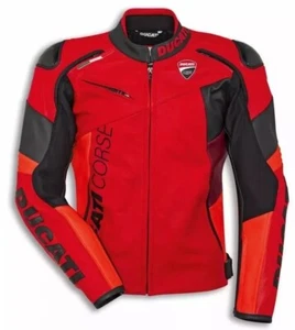 Ducati Corse C6 Leather jacket motorcycle mototbike NEW - Picture 1 of 3
