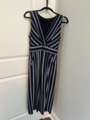 Mameluco Jessica Howard Mujer Una Pieza Azul/Blanco Rayas Talla Pequeña PS Foto 1 de 4