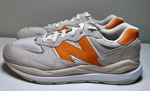 New Balance 57/40 Men’s Sneakers Size 15 Orange White Sea Salt *READ* - Picture 1 of 11