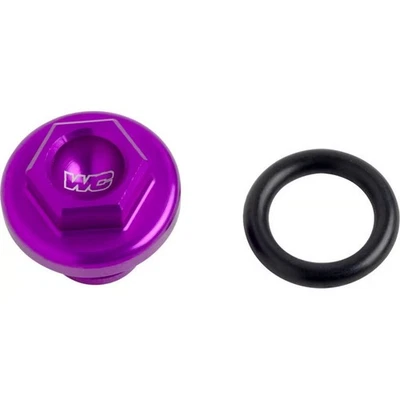 Works Connection Aluminum Oil Filler Plug - Purple Motorcycle Dirt Bike 24-P079 - Image 1 of 3