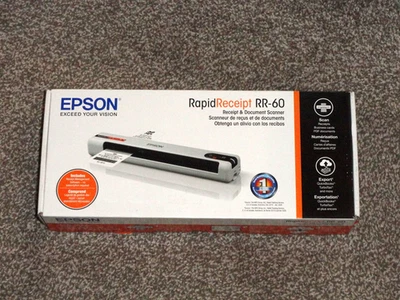 Epson RR-60 RapidReceipt - Mobile Receipt and Document Scanner - B11B252204 - Image 1 of 4