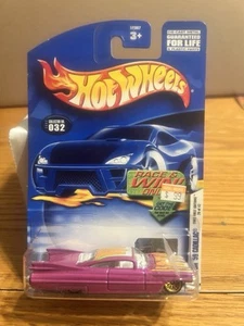 2002 Hot Wheels #32 First Edition 20/42 CUSTOM '59 CADILLAC Purple w/Gold Lace - Picture 1 of 4
