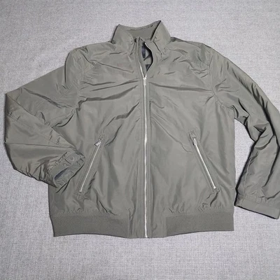H & M Mens Bomber Jacket Green XL Full Zip EUC - Image 1 of 4