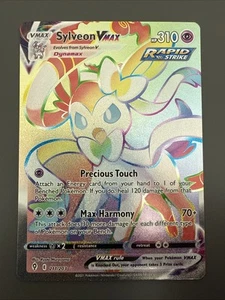 Sylveon VMAX (Secret) 211/203 Swsh07: Evolving Skies Holo Pokemon TCG - NM - Picture 1 of 2