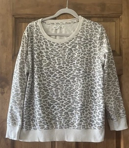 Sudadera ligera Wallflower Leopardo Crew para mujer talla L - Imagen 1 de 3