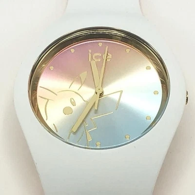 Pokemon Center Pikachu ICE WATCH wristwatch Japan Limited white mega tokyo - Image 1 of 4
