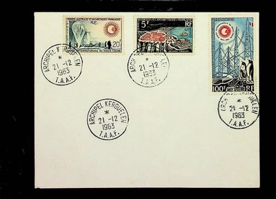 French Southern & Antarctic Territory Sc 23-4/C6 - FDC OF 1963 - GREAT COVER! - Image 1 of 2