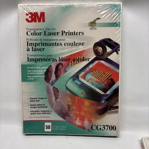 3M Multipurpose Transparency Film Clear 8.5x11” NEW 50 Count Laser Copier CG3700 - Picture 1 of 2