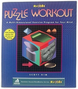 NewMedia Puzzle Workout Scott Kim 1994 Random House 64 Mind Bending Puzzles Book - Picture 1 of 10