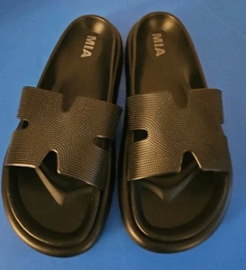 MIA Bertini Slide Pool Sandal (Women) Size 9M Black New Without Tags - Picture 1 of 4