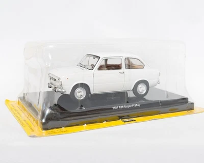 Fiat 850 Super 1964  1/24, Quattroruote , in blister , 4 aperture, come nuova ! - Immagine 1 di 4