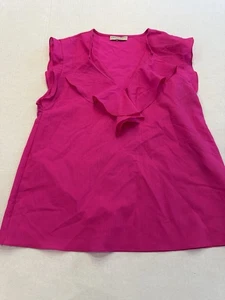 EMILIO PUCCI CAP SLEEVE PINK VIRGIN WOOL TOP SZ 6 - Picture 1 of 4
