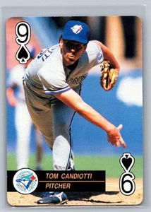 Tarjeta de juego de Estados Unidos 1992 #9 Spades Tom Candiotti Toronto Blue Jays - Imagen 1 de 2