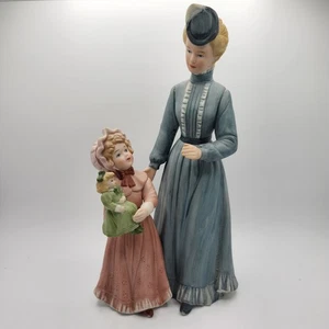 Homco 8812 Mutter Tochter Figur 9 Zoll viktorianischer Stil hergestellt in Thailand - Bild 1 von 9