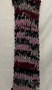 Basha Chunky Knit Pink Multicolored Infinity Scarf - Picture 1 of 4