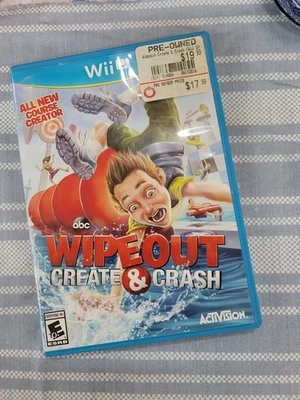 Wipeout: Create & Crash (Nintendo Wii U, 2013) Disk and Case no Manual - Image 1 of 3