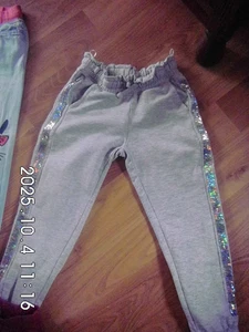 2 Paar warme Leggings/ Jogginghosen Gr. 116 C&A / Bob der Bär - Bild 1 von 6