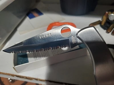 Spyderco Police C07s Ats-55 Seki City Japan Lnib - Image 1 of 4