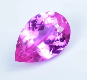 3.35 Ct Natural Mexican Pink Danburite Certified Flawless Pear Shape Gemstone - Picture 1 of 5