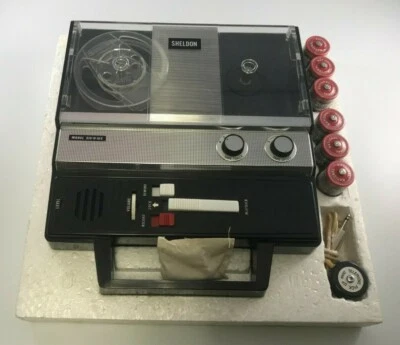 SHELDON SIX-O-SIX, 4 TRACK, 6 TRANSISTOR MICROPHONE OPERATED TAPE RECORDER - Image 1 of 4