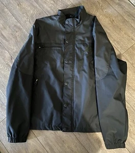 Harley Davidson Jacket Black Long Lightweight Coat Snap Zip Front Men's Sz. XL - Picture 1 of 3