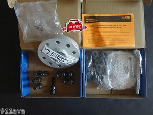 H & R Porsche 996 997 991 Roue Entretoise (2) Set 14 MM & Argenté 100% Allemand - Photo 1 sur 12