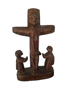 Statuette  sculpture bois , Statue Ethnique Afrique  - Picture 1 of 18