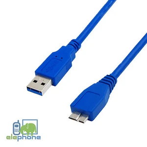 Micro USB 3.0 Cable For WD Seagate Toshiba Samsung External Hard Drive HDD Lead - Picture 1 of 12