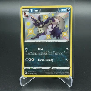 POKEMON CARD SHINING FATES SHINY VAULT THIEVUL ULTRA RARE SV082/SV122 NEAR MINT - Picture 1 of 2