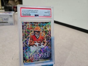 2023 Donruss Optic Mythical Roschon Johnson PSA 10 RC - Picture 1 of 2