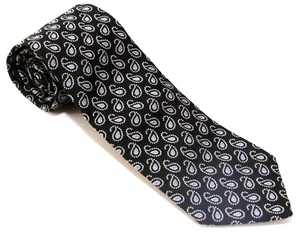 Brooks Brothers 346 Necktie Blue Paisley Print 100% Silk USA 58" x 3.25" NWT - Picture 1 of 9