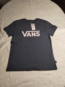 T-shirt donna Vans vintage aderente indaco taglia S nuova con etichetta - Foto 1 di 7