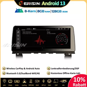 12.3" 128GB Android 13 Autoradio GPS DAB+CarPlay DSP IPS für BMW 7er F01 F02 CIC - Bild 1 von 22