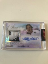 2020/21 LEAF PEARL TEEMU SELANNE PARAGON SIGNATURES #1/6