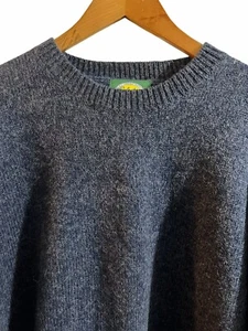 Vintage Cabelas Wool Blend Blue Heather Sweater Men’s Size Large - Picture 1 of 8