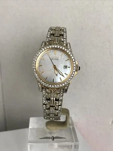 Citizen Ladies Eco Drive Gold Platted Stainless Steel Bracelet WatchE011-S047145 - Picture 1 of 12