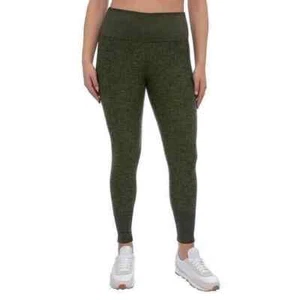 Kirkland Signature Ladies' Brushed Capri Legging with Pockets Size Small Green - Picture 1 of 3