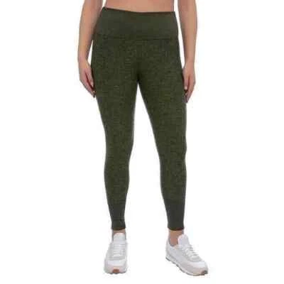Legging capri cepillado con bolsillos Kirkland Signature para dama talla pequeña verde Foto 1 de 3
