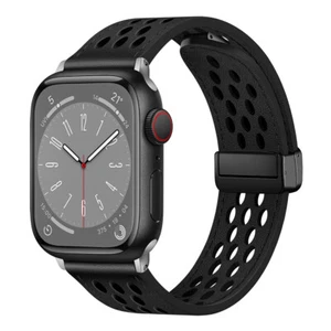 Correa deportiva de cuero PU para Apple Watch Series 10 42 mm 46 mm con cierre magnético - Imagen 1 de 10