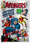 Marvel Comics   Avengers 4   Silver Foil 1 Oz   Capt America   2Nd In Series