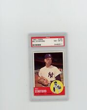 1963 Topps Baseball PSA 8 +++#155 Bill Stafford Dead Centered Blazer Yankees!