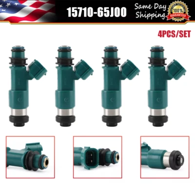 4 piezas inyectores de combustible 1571065J00 para Suzuki SX4 2007-2013 base JA crossover Foto 1 de 4