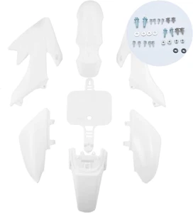 Plastic Fender Fairing Body Work Kit Set,Plastic Body Fender Kit 7 piece for CRF - Picture 1 of 7