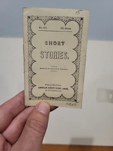 1800's American Sunday School Union Short Stories Booklet Philadelphia No. 307 - Picture 1 of 6