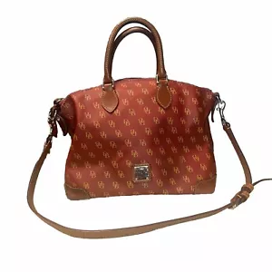 Dooney & Bourke Greta Handbag Satchel DB Red Purse Pocketbook / Used - Picture 1 of 15