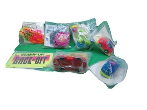 Wendys NOS toys lot 7 Gear Up Bike Trax Truck Speed Bumpers vintage sealed - Picture 1 of 4