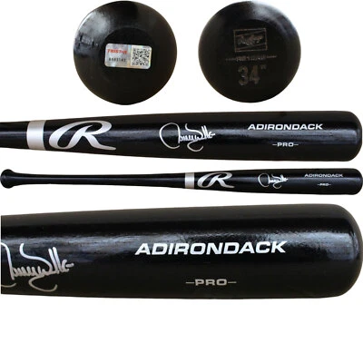 Larry Walker Autographed Colorado Rockies Black Baseball Bat TRI 47366 - Image 1 of 4