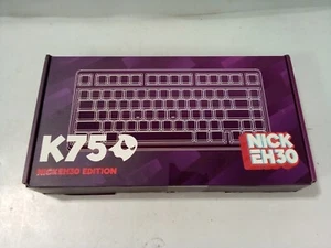 Ghost K75 NickEh30 Edition Mechanical Gaming Keyboard Gateron Brown Switches - Picture 1 of 7