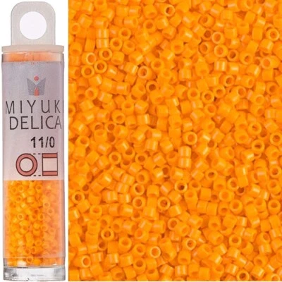 Cuentas de semillas Miyuki Delica 11/0 mandarina opaca tubo 7,2 GM (DB1133) Foto 1 de 4