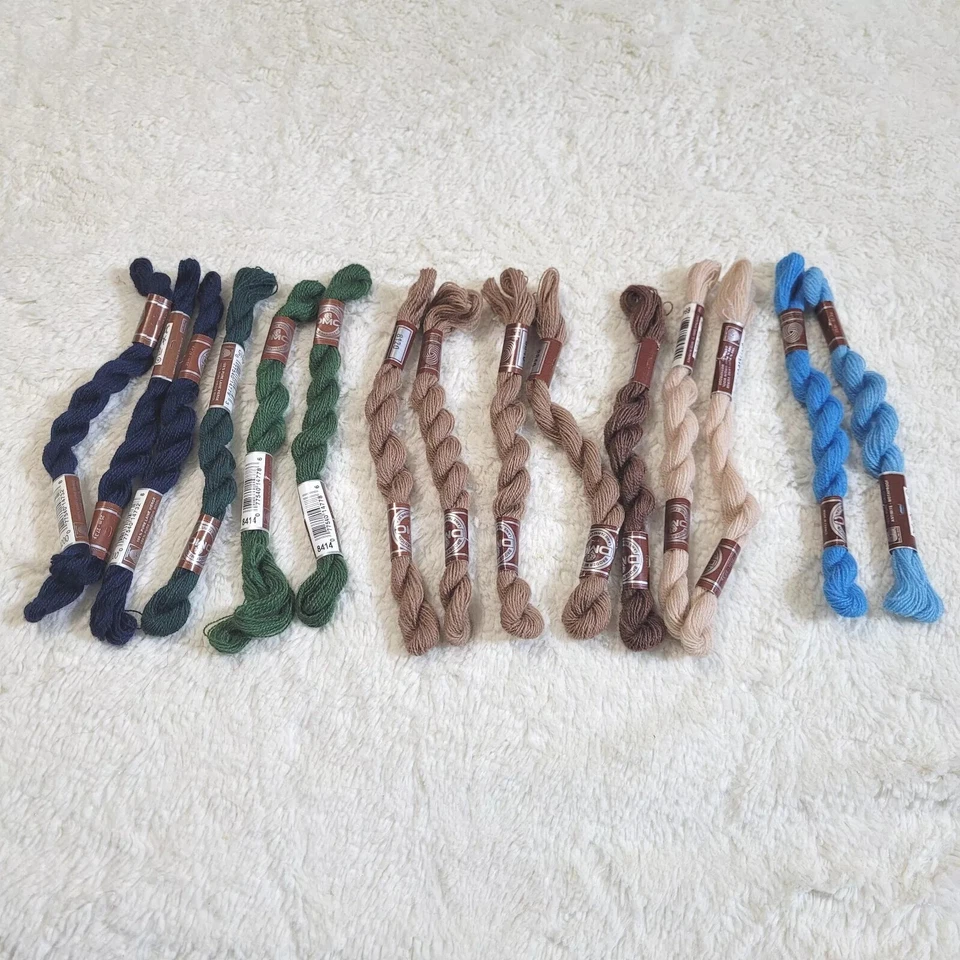 DMC Laine Tapisserie Broder Medicis Tapestry 100% Virgin Wool Lot of 15 New Used - Image 1 of 4